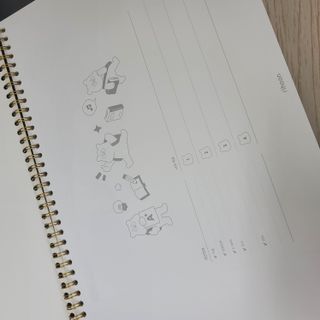 리훈 곰부 체크리스트+ 곰부 리무버블스티커 1장 — 4.5점을 준 리뷰어가 2021년 4월 올린 사용 사진