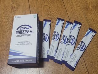 자연에온 아르긴포스 L-아르기닌 5555mg 스틱 15개입 1박스 — 5점을 준 리뷰어가 2021년 5월 올린 사용 사진