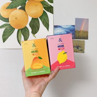 비타앤C 레몬맛, 망고맛 — 5점을 준 리뷰어가 2021년 6월 올린 사용 사진