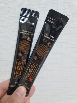 프리마인 자체 기업부설 연구소에서 찾아낸 건강한 수면의 비밀.  슬립토 플러스 30포 — 5점을 준 리뷰어가 2023년 5월 올린 사용 사진