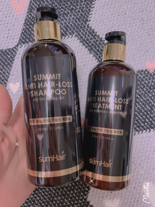 썸헤어 / SUMHAIR 썸헤어  써밋 안티 헤어로스 샴푸+트리트먼트 — 5점을 준 리뷰어가 2021년 6월 올린 사용 사진