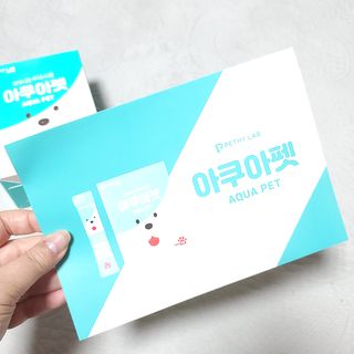 펫시랩 반려견용 액상 프리바이오틱스 아쿠아펫 — 4.5점을 준 리뷰어가 2021년 1월 올린 사용 사진