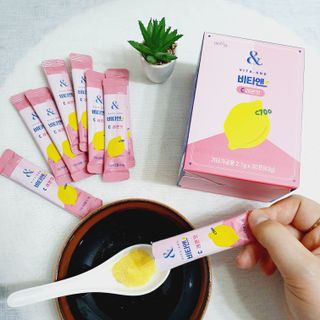 비타앤C 레몬맛, 망고맛 — 5점을 준 리뷰어가 2021년 4월 올린 사용 사진