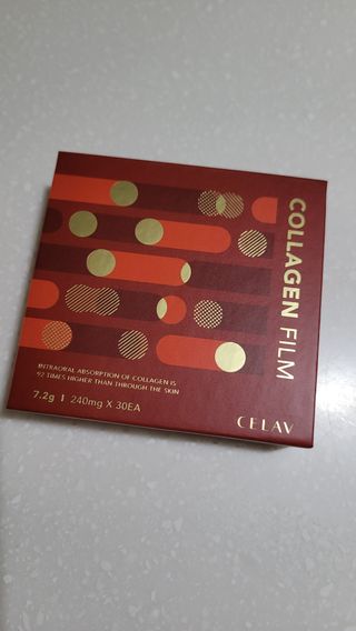 프리마인 귀족의 콜라겐, 92배 흡수율. 럭셔리 프리미엄 셀라브 콜라겐필름 30매 — 4.5점을 준 리뷰어가 2022년 4월 올린 사용 사진