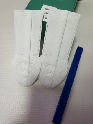 코보콩 에어슈즈 강아지 일회용 신발 소용량 패키지 20매 초경량  미끄럼방지 실내외 겸용 — 3.5점을 준 리뷰어가 2022년 2월 올린 사용 사진