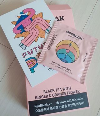 [오프블랙] 아침을 상큼하게 시작하는 에너지티! 유아골든 블렌딩홍차 12T — 5점을 준 리뷰어가 2021년 12월 올린 사용 사진