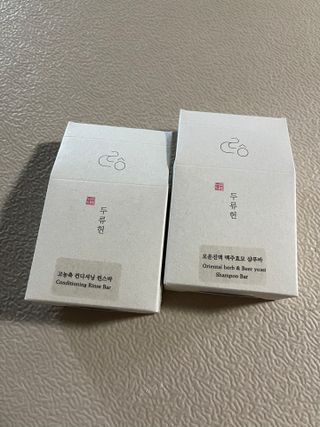 두류헌 샴푸바+컨디셔닝 린스바 머리가꿈세트 — 4.5점을 준 리뷰어가 2022년 6월 올린 사용 사진