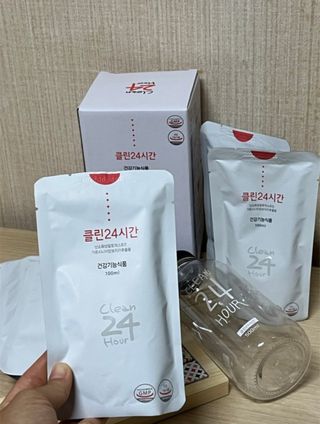 클린24시간 1BOX(5포) + 전용보틀(500ml) — 5점을 준 리뷰어가 2022년 9월 올린 사용 사진