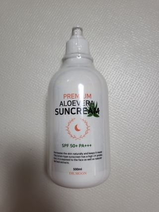 [닥터문] 프리미엄 알로에베라 선크림 500ml — 5점을 준 리뷰어가 2022년 7월 올린 사용 사진