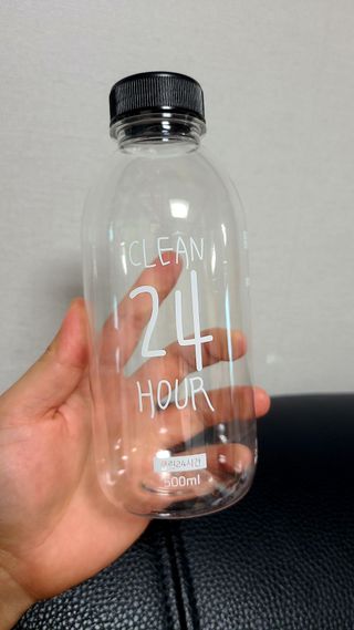 클린24시간 1BOX(5포) + 전용보틀(500ml) — 5점을 준 리뷰어가 2022년 8월 올린 사용 사진