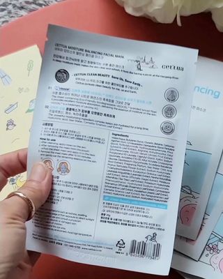 세뚜아(Cettua) [세뚜아] 모이스처 밸런싱 페이셜 마스크 Cettua Moisture Balancing Facial Mask 5매 — 5점을 준 리뷰어가 2024년 4월 올린 사용 사진