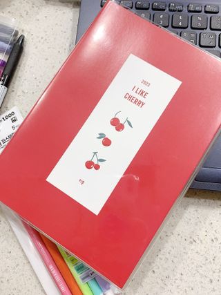 리훈 2023년 아이라이크 모눈 다이어리 미니달력 세트 — 5점을 준 리뷰어가 2022년 11월 올린 사용 사진