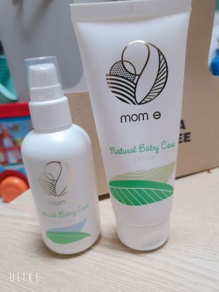 mom e 맘이 내추럴 베이비 케어 크림+바디오일 — 5점을 준 리뷰어가 2021년 2월 올린 사용 사진