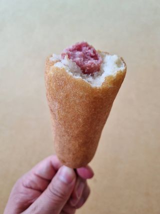 오마뎅 한우핫도그 — 4점을 준 리뷰어가 2021년 5월 올린 사용 사진