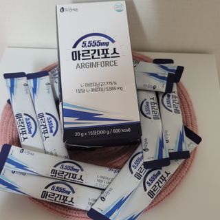 자연에온 아르긴포스 L-아르기닌 5555mg 스틱 15개입 1박스 — 4점을 준 리뷰어가 2022년 1월 올린 사용 사진