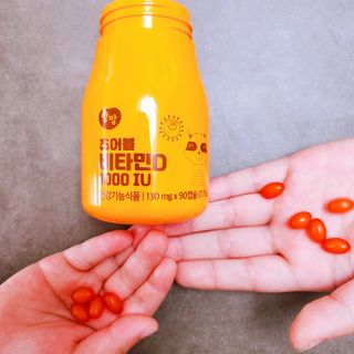 앙팡 츄어블 비타민D 1000 IU 130mg x 90정 — 5점을 준 리뷰어가 2022년 11월 올린 사용 사진