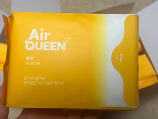 에어퀸 뉴브레스 유기농 생리대 4종 (팬티라이너 20P + 중형 10P + 대형 10P + 오버나이트 8P)_체험단 — 5점을 준 리뷰어가 2024년 6월 올린 사용 사진