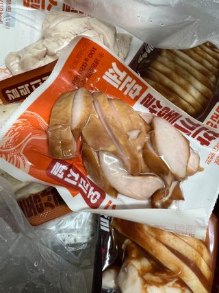 한끼통살 슬라이스 닭가슴살 — 5점을 준 리뷰어가 2023년 2월 올린 사용 사진