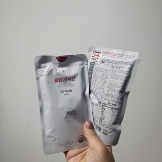 클린24시간 1BOX(5포) + 전용보틀(500ml) — 5점을 준 리뷰어가 2022년 9월 올린 사용 사진