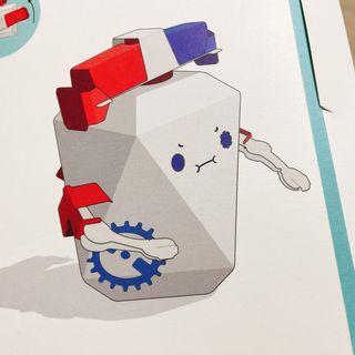 움직이는 종이로봇 - 로빗 로얄버전 움직이는 종이 로봇 - 로빗 — 4.5점을 준 리뷰어가 2020년 12월 올린 사용 사진