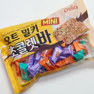 델리스 오트 밀키 초콜릿 바 — 5점을 준 리뷰어가 2022년 3월 올린 사용 사진