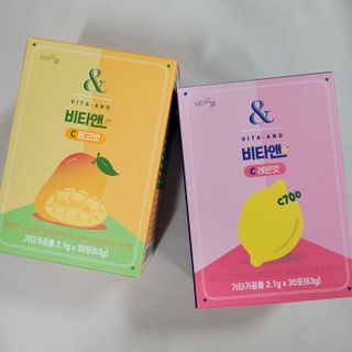 비타앤C 레몬맛, 망고맛 — 5점을 준 리뷰어가 2021년 6월 올린 사용 사진