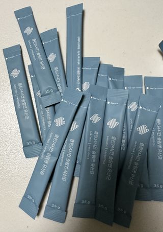 클린24시간 슬림앤유산균 1박스 (3.5g X 15포) — 4.5점을 준 리뷰어가 2023년 2월 올린 사용 사진