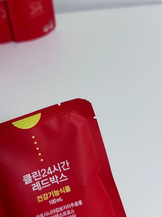 클린24시간 레드박스 1BOX(5포) + 전용보틀(500ml) — 5점을 준 리뷰어가 2024년 2월 올린 사용 사진