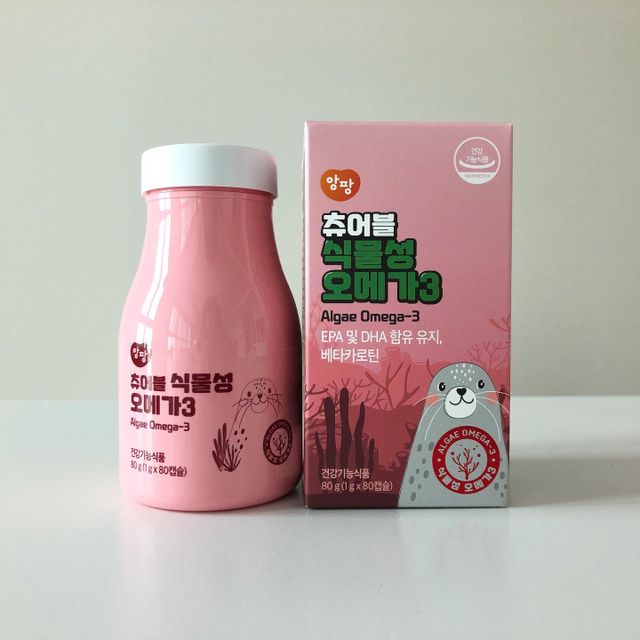 앙팡 츄어블 식물성 오메가3 1000mg x 80캡슐 리뷰 사진