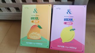 비타앤C 레몬맛, 망고맛 — 5점을 준 리뷰어가 2021년 6월 올린 사용 사진