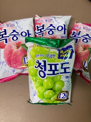 청포도캔디 복숭아캔디 — 5점을 준 리뷰어가 2022년 11월 올린 사용 사진