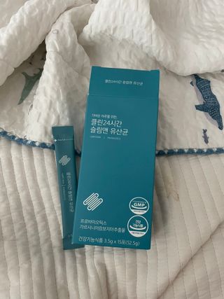 클린24시간 슬림앤유산균 1박스 (3.5g X 15포) — 4.5점을 준 리뷰어가 2023년 6월 올린 사용 사진