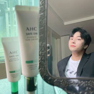 [AHC] 세이프온 에센스 선크림 올리브영 스페셜 증정 기획세트 — 5점을 준 리뷰어가 2022년 6월 올린 사용 사진