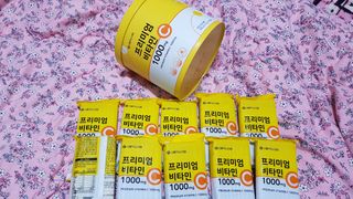 서울약사신협 프리미엄비타민C1000_2.5G x 100포 — 5점을 준 리뷰어가 2020년 12월 올린 사용 사진