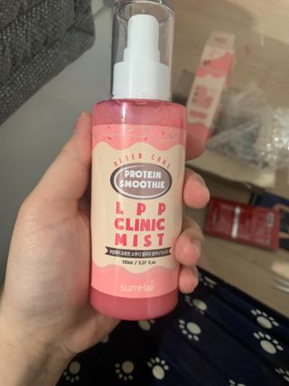 썸헤어 / SUMHAIR [썸헤어] 프로틴 스무디 클리닉 미스트 150ml — 3.5점을 준 리뷰어가 2021년 7월 올린 사용 사진