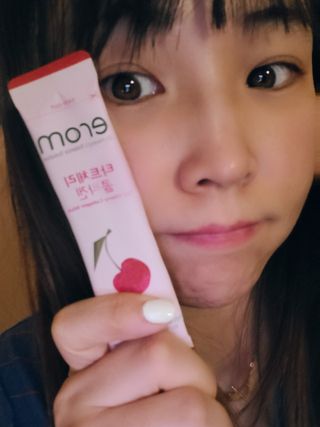 이롬 erom 타트체리 콜라겐 — 4.5점을 준 리뷰어가 2021년 3월 올린 사용 사진