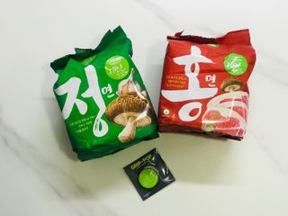 [풀무원] 자연은맛있다 정면, 백면, 홍면  세트 — 5점을 준 리뷰어가 2021년 4월 올린 사용 사진