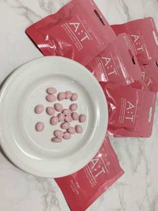 입 냄새 완화에 도움을 주는 에티켓 캔디 복숭아맛 앳캔디 — 5점을 준 리뷰어가 2021년 1월 올린 사용 사진