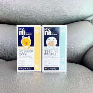 일동제약 마이니 마이니 지니키즈 유산균 츄어블, 멀티비타 set — 5점을 준 리뷰어가 2021년 3월 올린 사용 사진