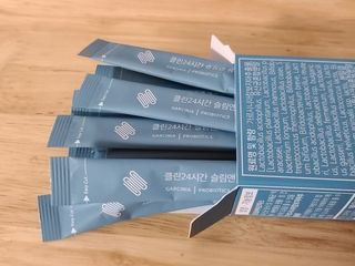 클린24시간 슬림앤유산균 1박스 (3.5g X 15포) — 5점을 준 리뷰어가 2023년 2월 올린 사용 사진