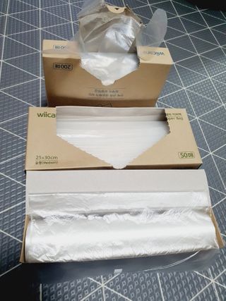 위케어 진짜 산화생분해가 가능한 위생장갑,롤백,지퍼백 친환경 제품 — 5점을 준 리뷰어가 2021년 2월 올린 사용 사진