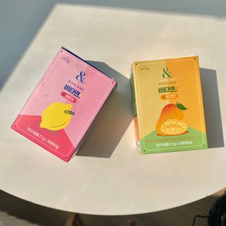 비타앤C 레몬맛, 망고맛 — 5점을 준 리뷰어가 2021년 5월 올린 사용 사진