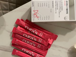 [큐라에스] 최신 다이어트 원료! 6중 기능성 더블컷팅 126g(2주일 분) — 3점을 준 리뷰어가 2023년 12월 올린 사용 사진