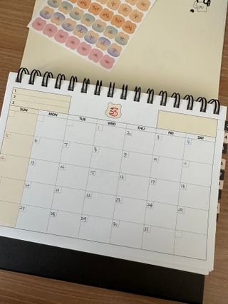 리훈 곰부 세우는 체크리스트 위클리 탁상 플래너 주간 일주일 계획표 — 5점을 준 리뷰어가 2023년 2월 올린 사용 사진