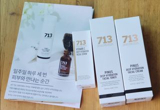 [세븐원쓰리 713]오아시스 세트 몽글토너, 소나무보습크림, 피누스비타민C 세럼 — 5점을 준 리뷰어가 2021년 10월 올린 사용 사진