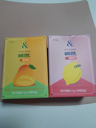 비타앤C 레몬맛, 망고맛 — 5점을 준 리뷰어가 2021년 5월 올린 사용 사진