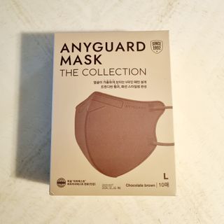 애니가드 셋업마스크 4컬러 각 10매입 [크리미베이지, 캐시미어로즈, 초콜렛브라운, 미드나잇네이비] — 4.5점을 준 리뷰어가 2022년 2월 올린 사용 사진