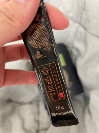 프리마인 자체 기업부설 연구소에서 찾아낸 건강한 수면의 비밀.  슬립토 플러스 30포 — 5점을 준 리뷰어가 2021년 11월 올린 사용 사진