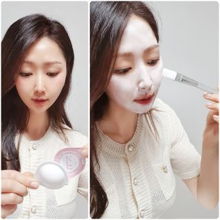약손명가코스메틱 필킨 블룸 셀 브라이트닝 마스크 — 5점을 준 리뷰어가 2022년 6월 올린 사용 사진