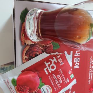 농업회사법인조은 유기농 석류 NFC 착즙주스 70ml 30포 — 5점을 준 리뷰어가 2021년 10월 올린 사용 사진